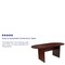 Flash Furniture Oval 35" W, 72" L, 29.5" H, Laminate Top, Red GC-TL1035-MHG-GG - alternate 2